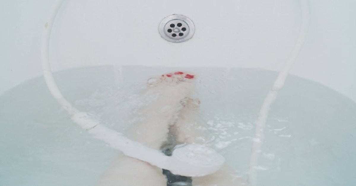 Woman feet in the bathtub Woman feet in the bathtub