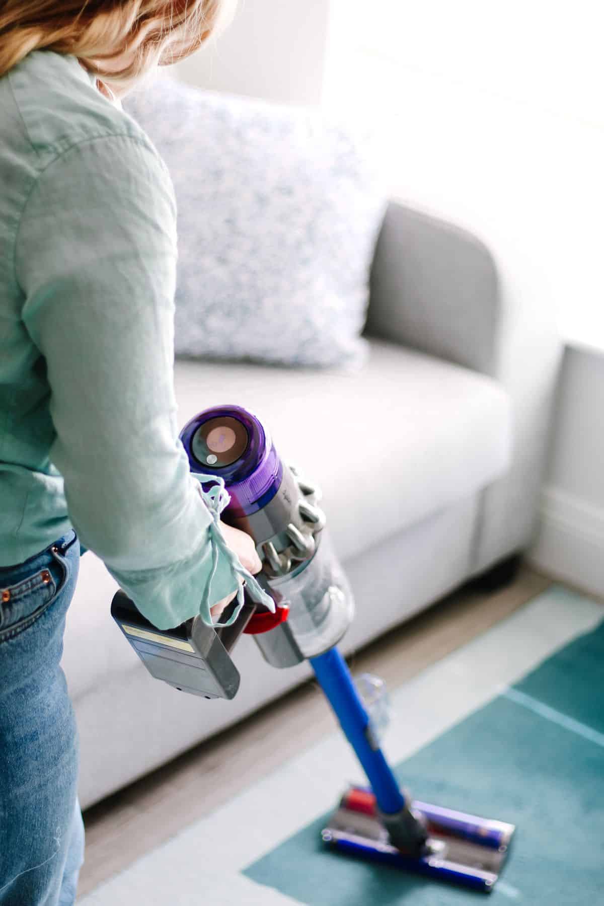 Vacuum thoroughly Vacuum thoroughly