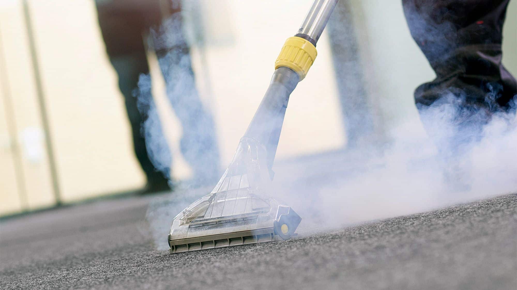 Steam clean carpets