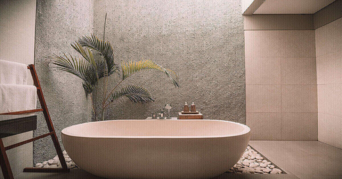 Bathroom with tub Bathroom with tub