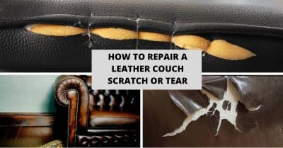 How To Repair a Leather Couch Scratch or Tear