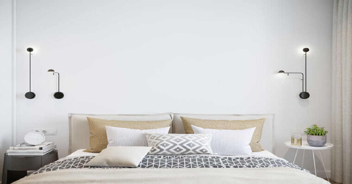 Mock up white wall bedroom Mock up white wall bedroom