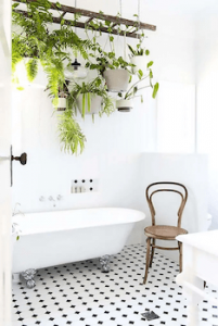 Hanging Plants For Garden Tub Decor