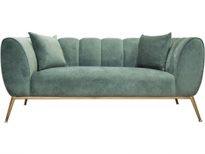 A green metal frame sofa.png