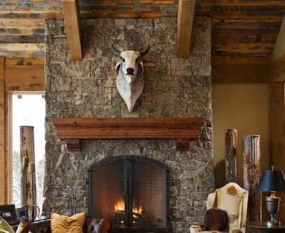 Hunting theme living room decor