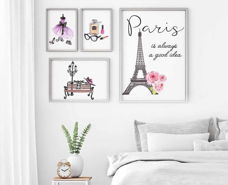 Phong cách thiết kế paris decor bedroom Cho căn phòng ngủ lãng mạn ...