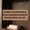 28 Shower Niches Shelf Ideas for your Tiles( Materials & Position Listed)