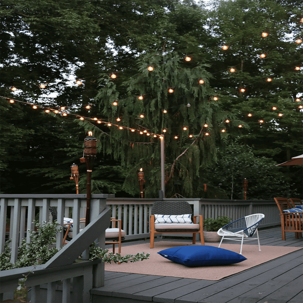 Back Patio and String Lights