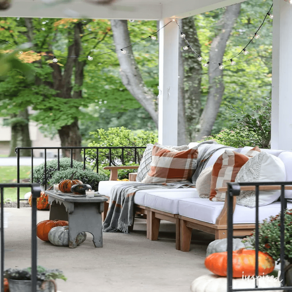 Pergola With Curtains and Lights- Guy About Home