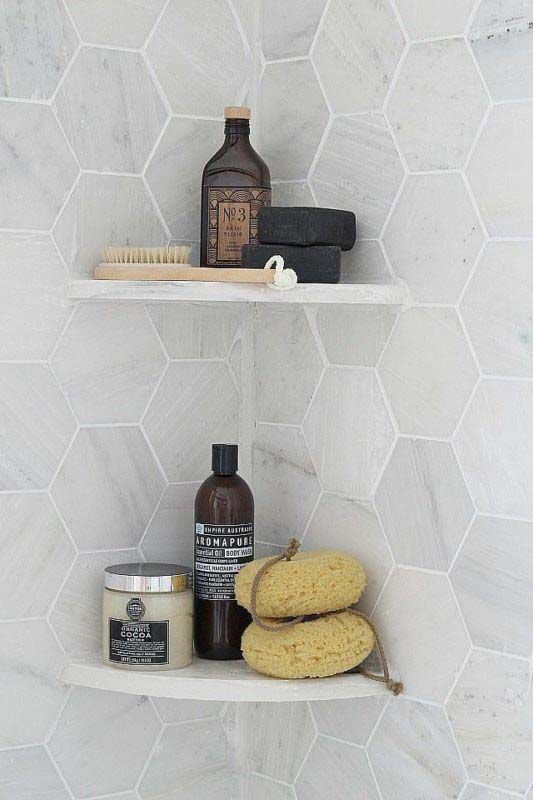 Ceramic shelves for tiled shower Ceramic shelves for tiled shower