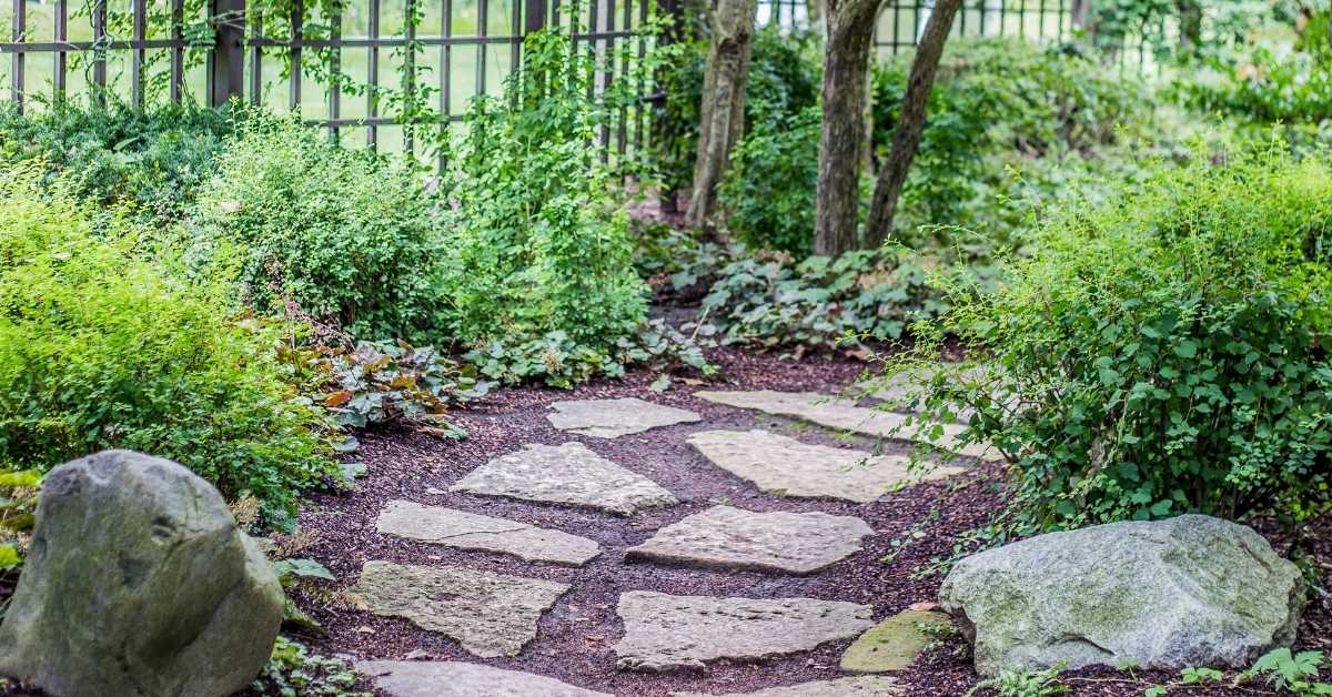 create garden with stones