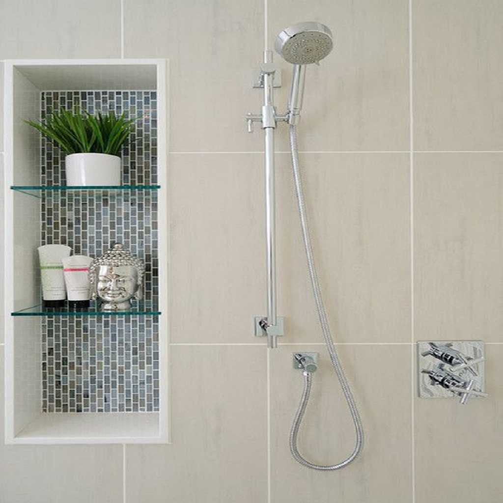 Glass shower niche Glass shower niche