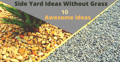 side yard ideas without grass