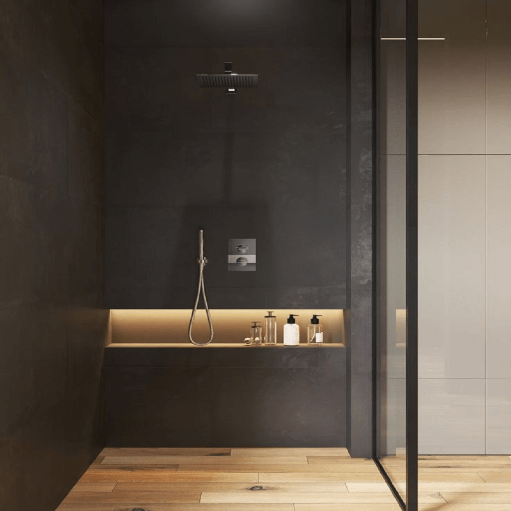 Modern shower niche