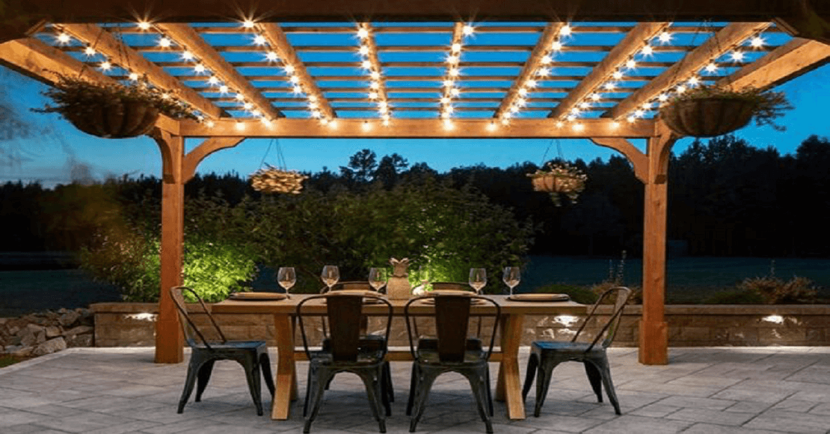 Pergola Solar Lighting Ideas Pergola Solar Lighting Ideas