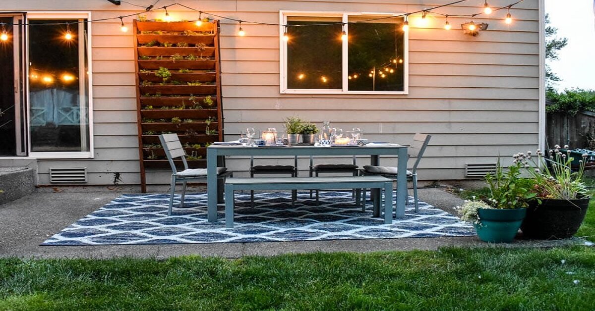 String Lights With Potted Plants String Lights With Potted Plants