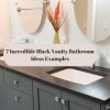 7 Incredible Black Vanity Bathroom Ideas Examples