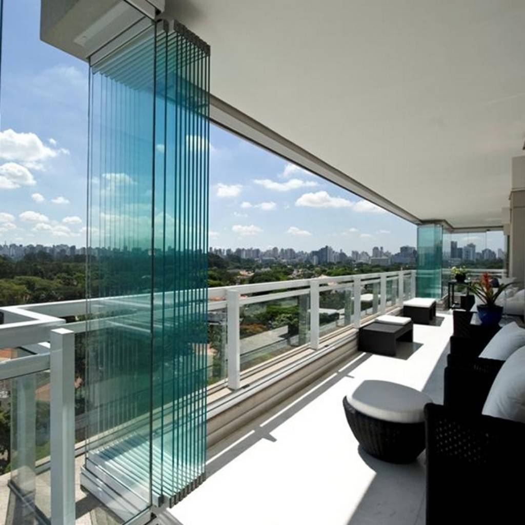 Balcony Glass Door Design