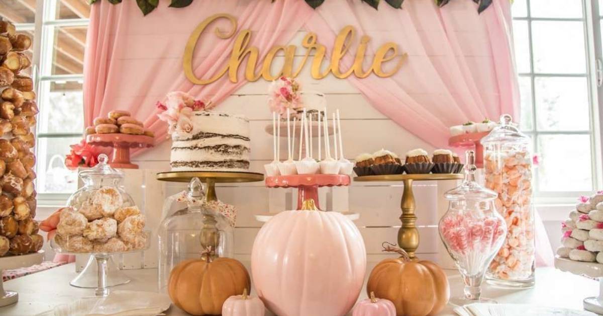 Fall baby girl shower ideas