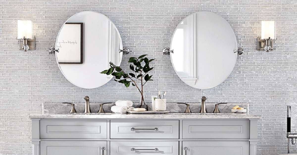 Grey Double Vanity Bathroom Ideas 