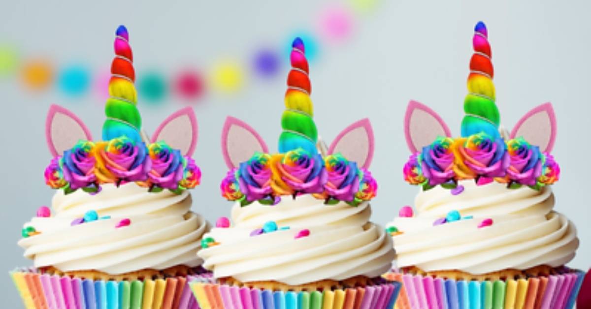 Rainbow and unicorn cupcake Rainbow and unicorn cupcake
