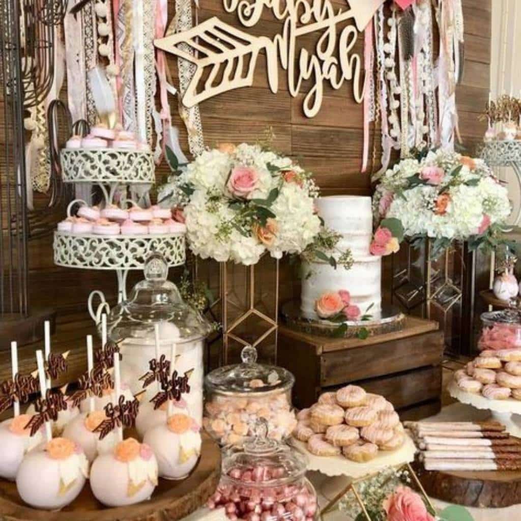 Rustic fall baby shower ideas