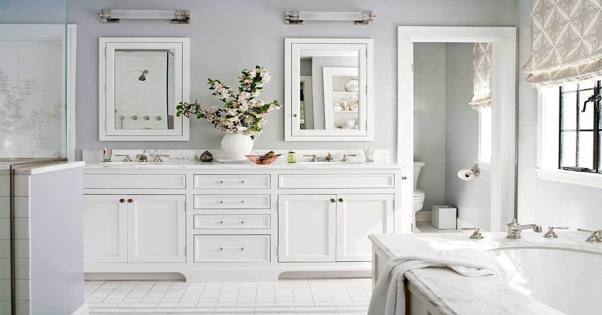 Ultimately Large Space For White Vanity Bathroom 