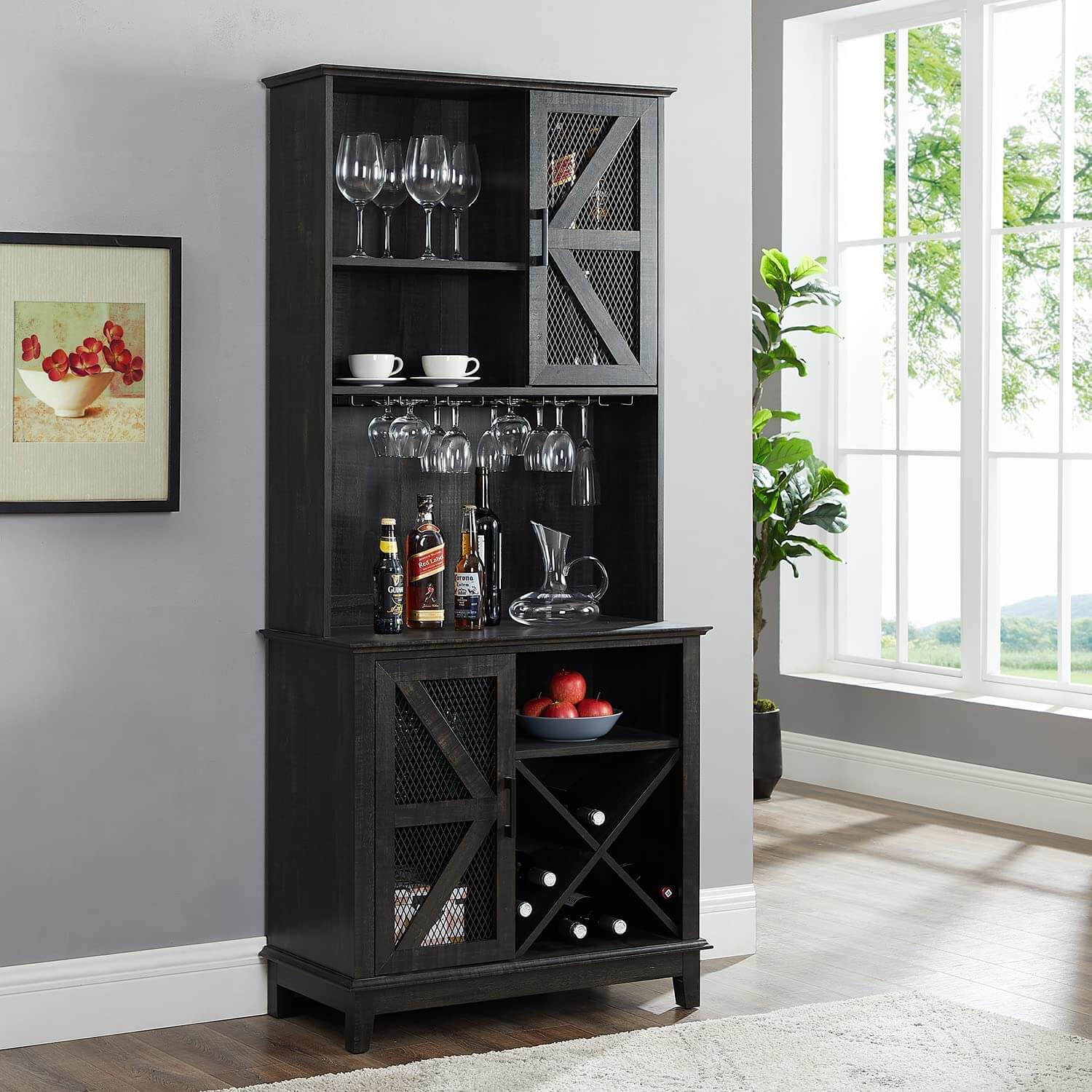 bar cabinet shelf
