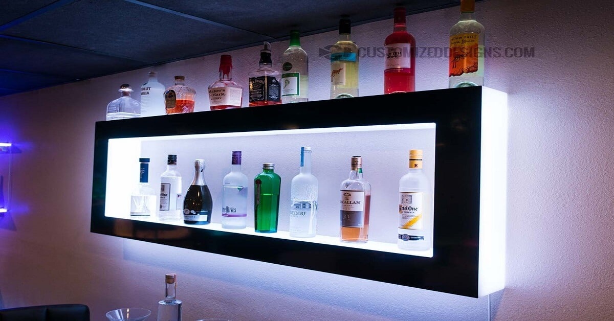 Bar Wall Shelf Ideas