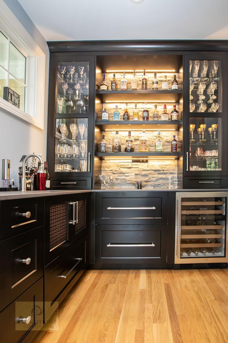 sophisticated closet bar