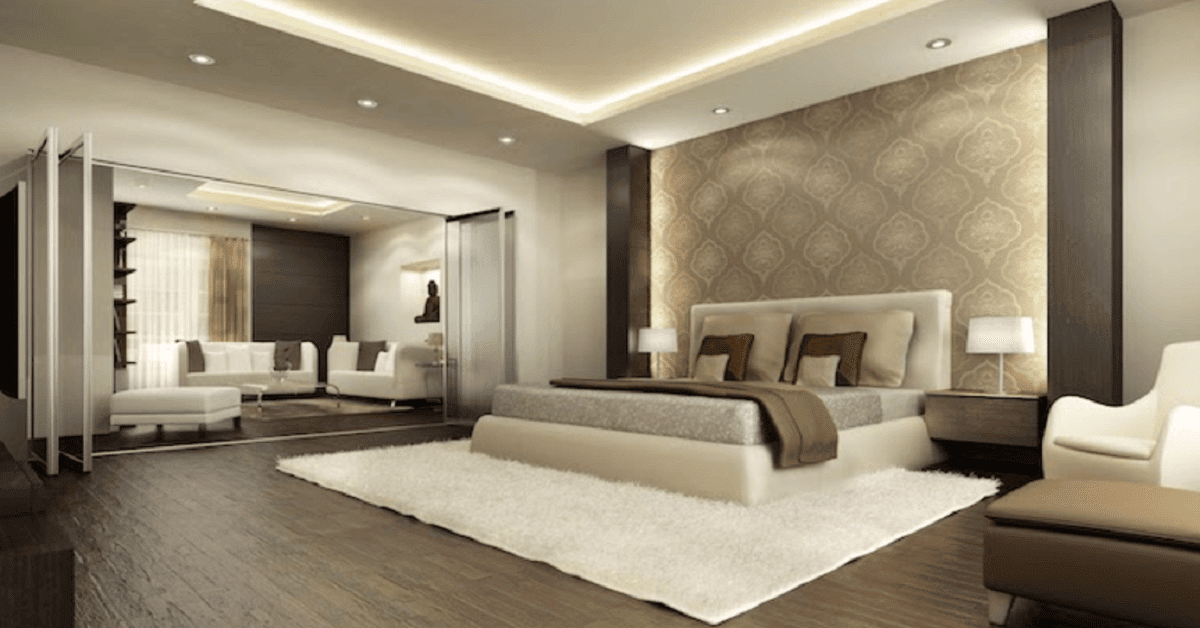 Brown bedroom with cream light ideas Brown bedroom with cream light ideas