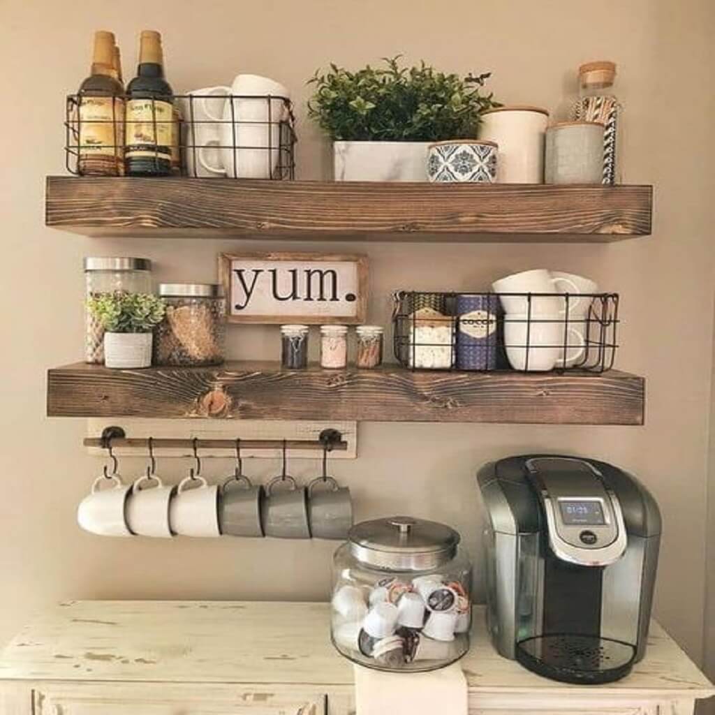 Coffee Bar Shelf Ideas Coffee Bar Shelf Ideas