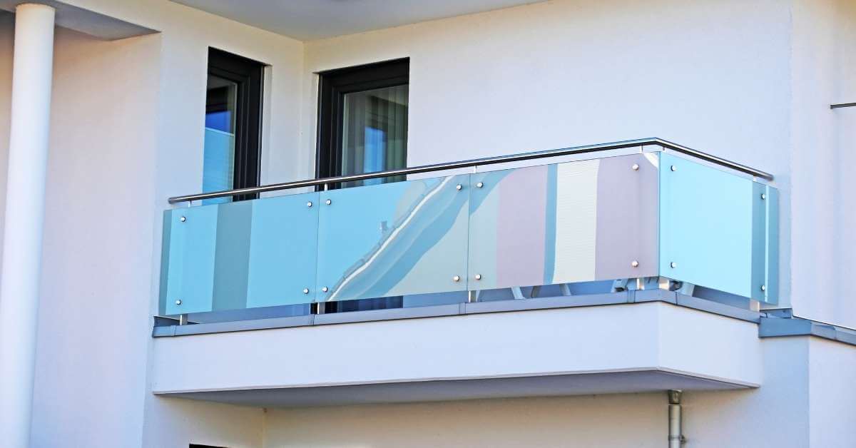 designer glass railing design for balcony