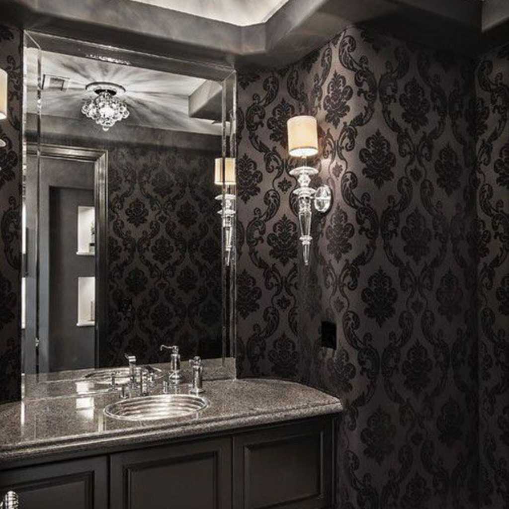 Dramatic Black Vanity Bathroom Ideas