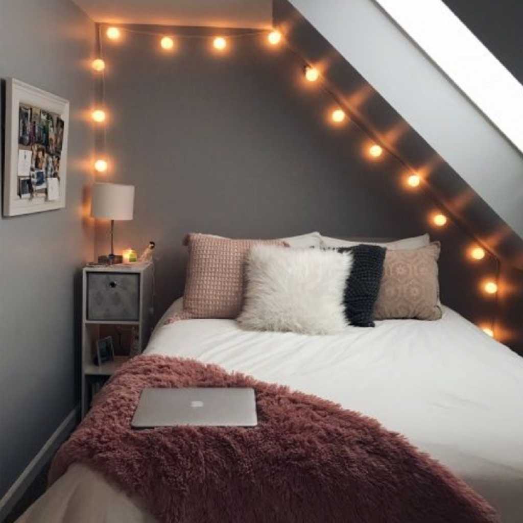 Elegant bedroom in an attic Elegant bedroom in an attic
