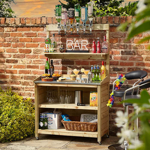 garden bar shelf