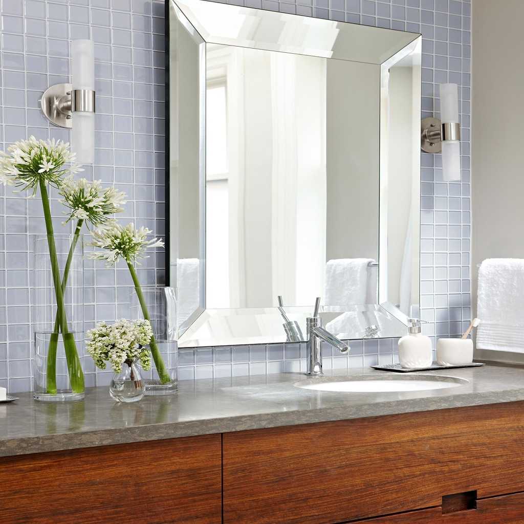 Glass Tile Bathroom Vanity Backsplash Glass Tile Bathroom Vanity Backsplash