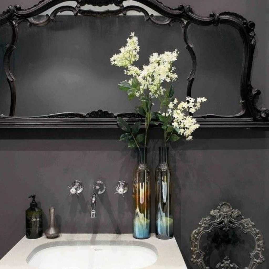 Gothic and Bold Black Vanity Bathroom Ideas Gothic and Bold Black Vanity Bathroom Ideas