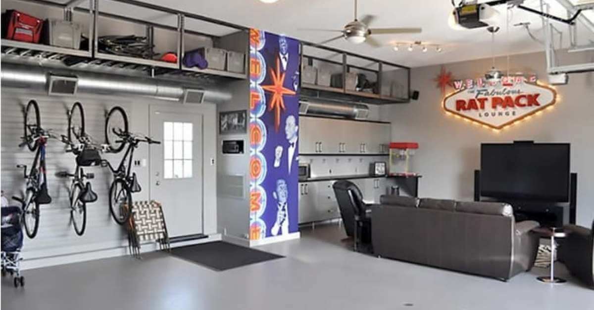 Half Garage Man Cave Ideas Half Garage Man Cave Ideas