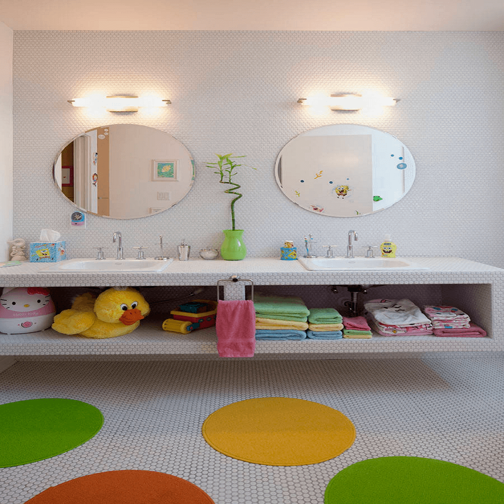 Kid’s Double Vanity Bathroom Kid’s Double Vanity Bathroom