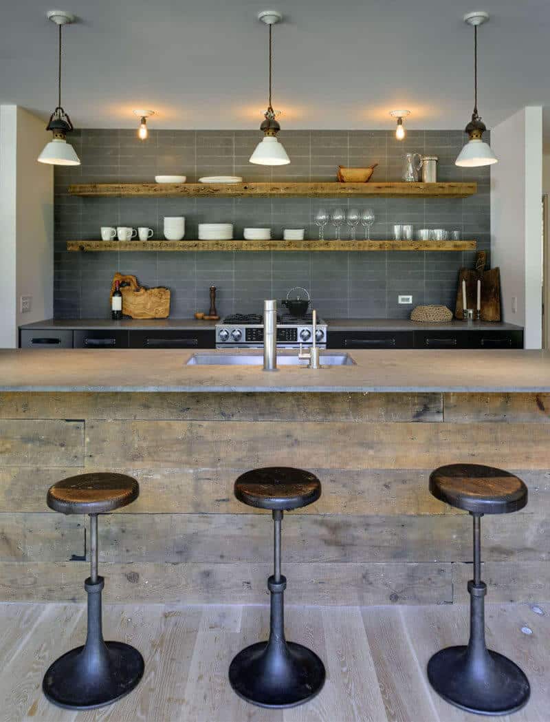 kitchen bar shelving