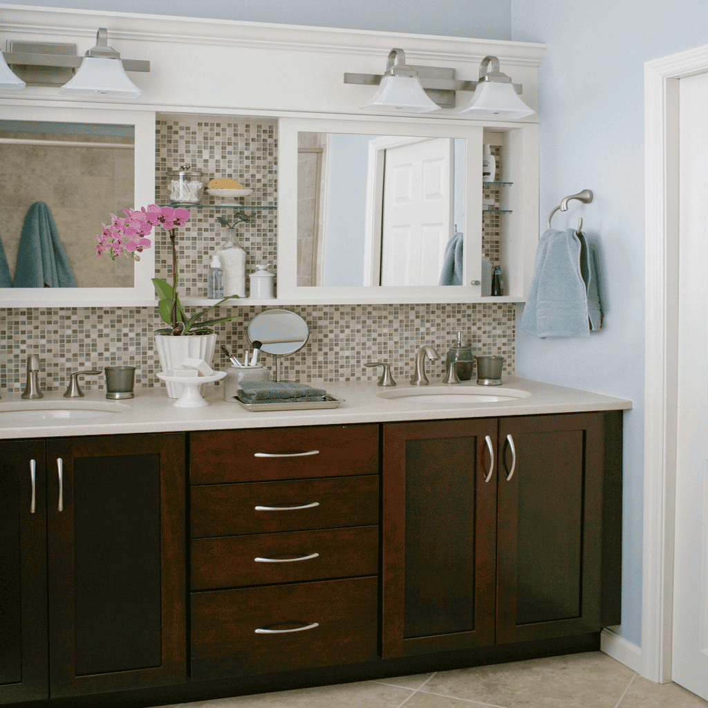 Mosaic Bathroom Vanity Backsplash Ideas Mosaic Bathroom Vanity Backsplash Ideas