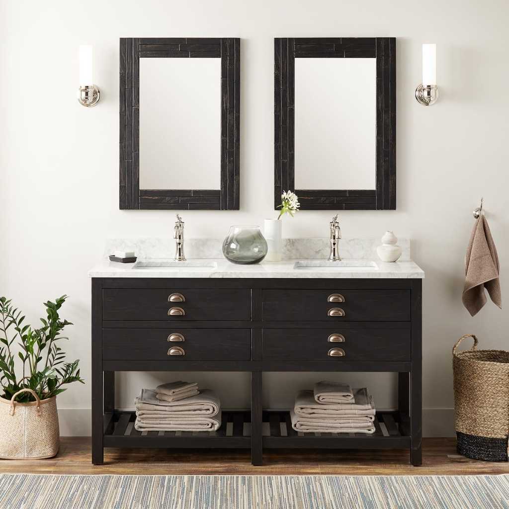 Rustic Farmhouse Black Vanity Bathroom Rustic Farmhouse Black Vanity Bathroom