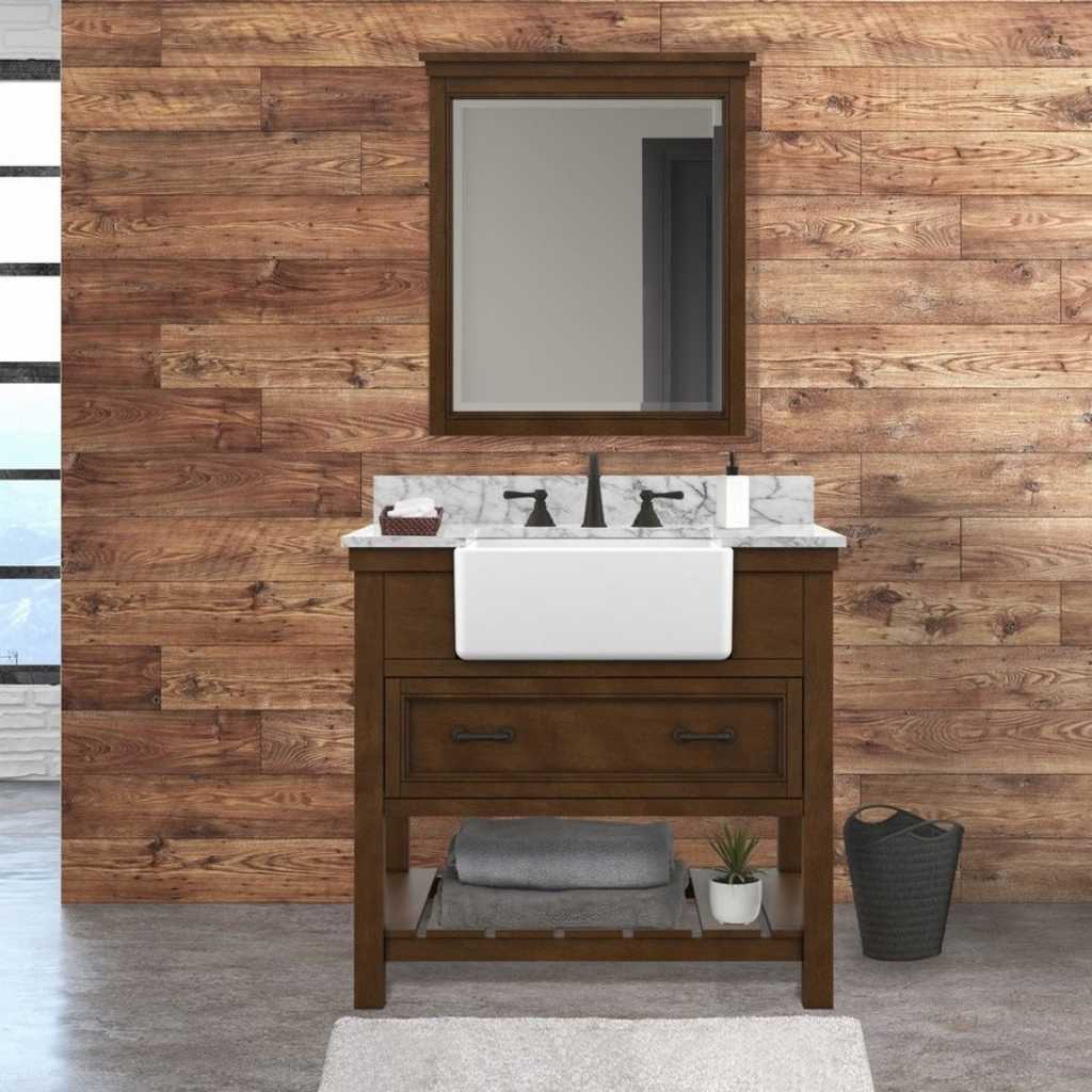 Rustic Farmhouse Single Sink Vanity