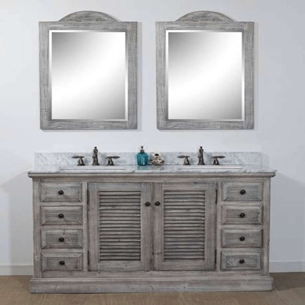 Rustic Grey Vanity Bathroom Ideas 