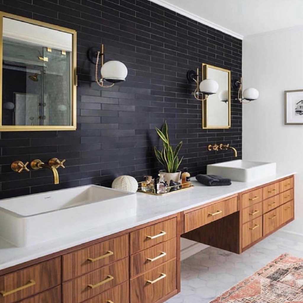 Space Between Bathroom Double Sink Ideas Space Between Bathroom Double Sink Ideas