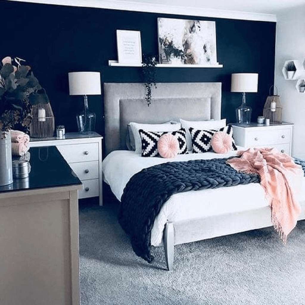 Wall are painted dark grey Wall are painted dark grey