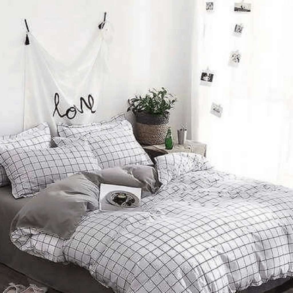 White and medium shade of grey White and medium shade of grey