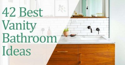 42 Best Vanity Bathroom Ideas That Are On The Trend!