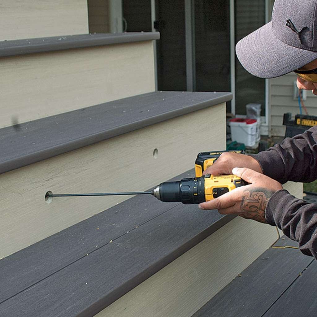 How to build stair riser for a deck How to build stair riser for a deck
